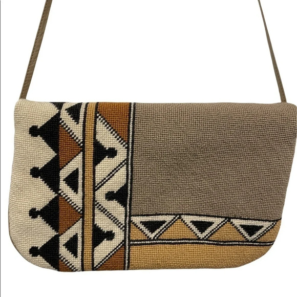 PATRICIA SMITH MOON BAG Vintage 1980 Aztec Bag - Picture 14 of 14